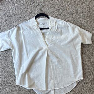 Madewell Women's White Button Down Shirt